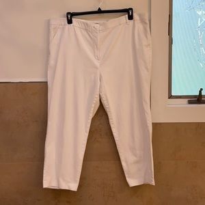 White Cropped Pants 20W